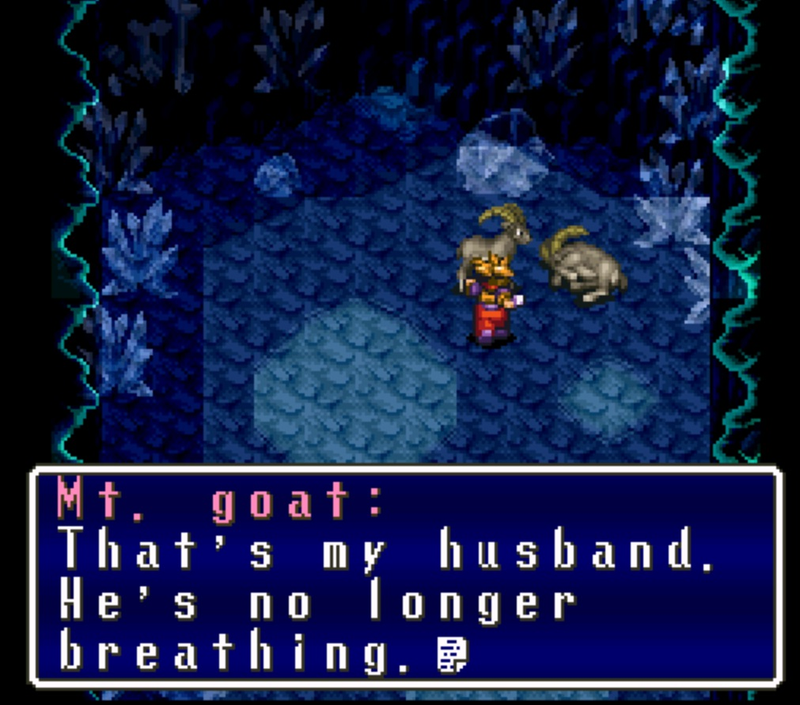 Illustration for article titled A Goat Made Me Cry In Terranigma